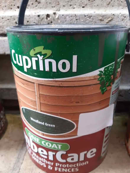 Photo of free Cuprinol Green - for fences and sheds (Horsell GU21) #1