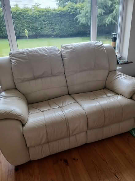 Photo of free Double recliner leather sofa (Y25xt93 kilmuckridge 3 km) #1