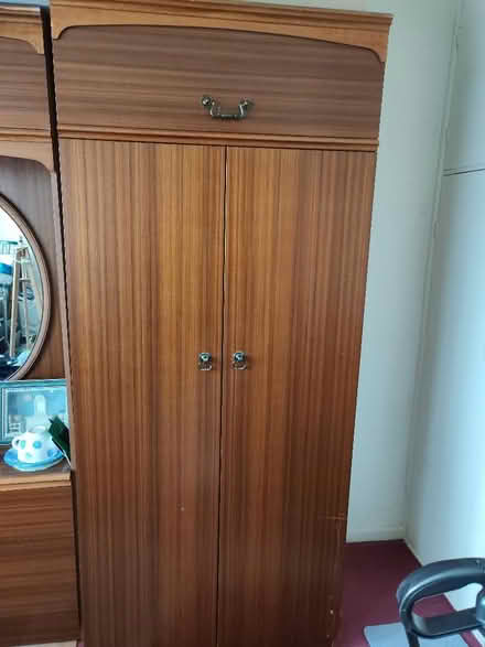 Photo of free Three piece teak wood wardrobe (Milnthorpe LA7) #3