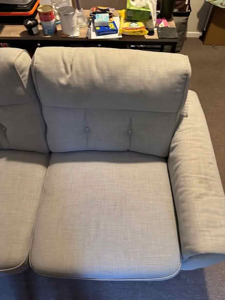 Photo of free IKEA 2 Seater Sofa and Pouffe (Ickleford) #4