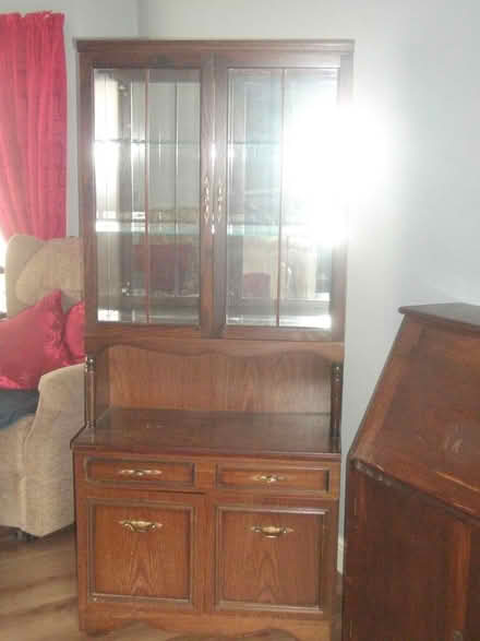 Photo of free Tall wooden Cupboard (Crewe) #1