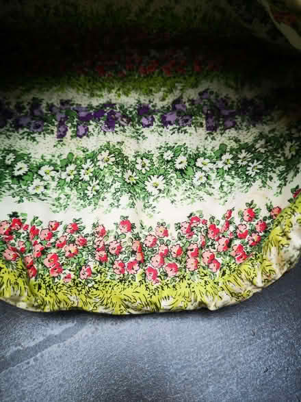 Photo of free Cross stitched antique "cottage" tea cosy (Barbourne WR1) #1