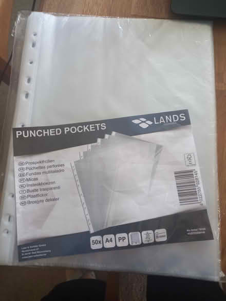 Photo of free Puched plastic pockets (Cramond EH4) #1