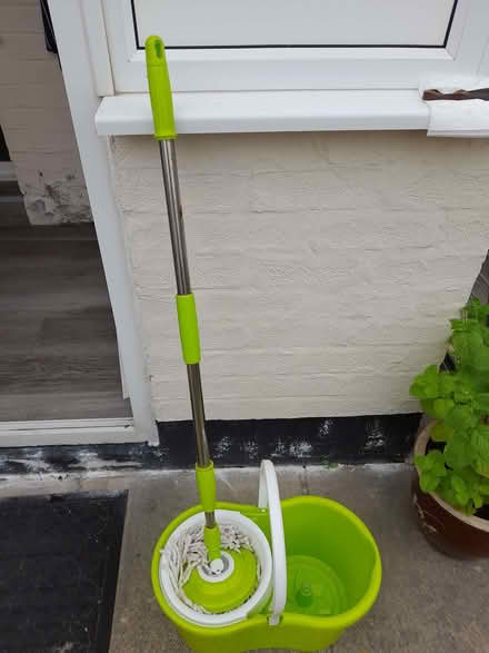 Photo of free Old TV/Record Player cupboard with one draw & one spin mop & (Cleveleys FY5) #2
