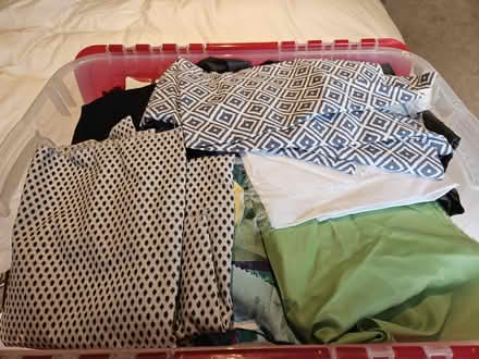 Photo of free Large box assorted fabric remnants (Crag Bank, LA5) #2