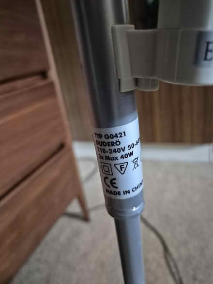 Photo of free IKEA Dudero floor lamp (Roundwood AL5) #4