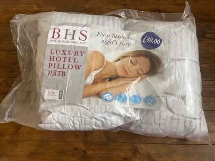 Photo of free Two pillows. Brand new (East Didsbury/Burnage M19) #1