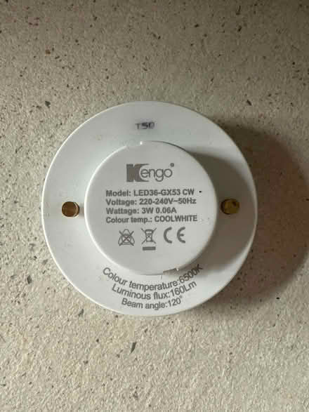 Photo of free GX53 CW LED Bulb (Sarisbury Green SO31) #1