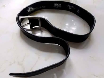 Photo of free Next 'L'Italia' leather belt, black (Bucknell SY7) #1