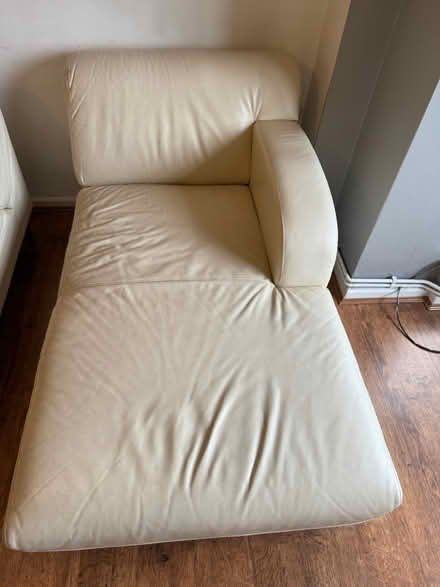 Photo of free Cream leather chaise longue (SW2 5LW) #4