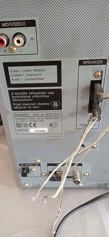 Photo of free Sony mini music centre - spares or repair (Hayling Island PO11) #3