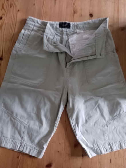 Photo of free Next 'tailored' shorts - pale green (Bucknell SY7) #1