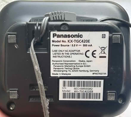 Photo of free Panasonic handset (Kingsclere RG20) #2