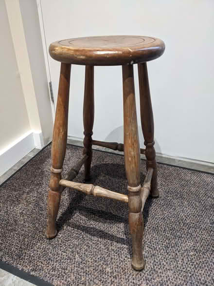 Photo of free Wooden bar stool (East Village E20) #1