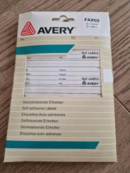 Photo of free Sticky labels (originally for fax) (St Albans AL1) #1