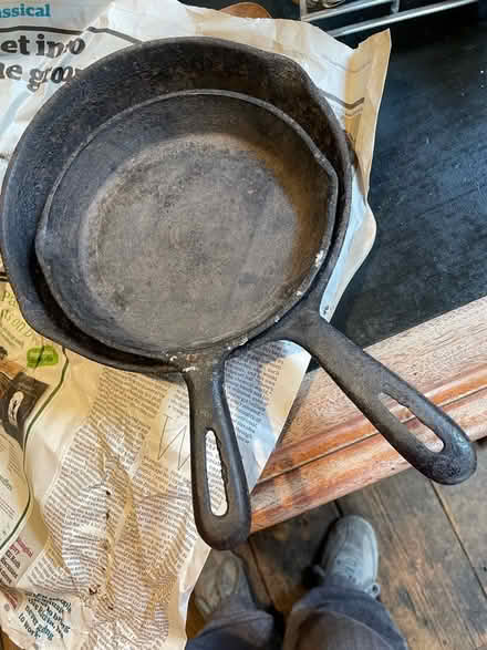 Photo of free Old cast iron frying pans (Loughborough LE11) #1