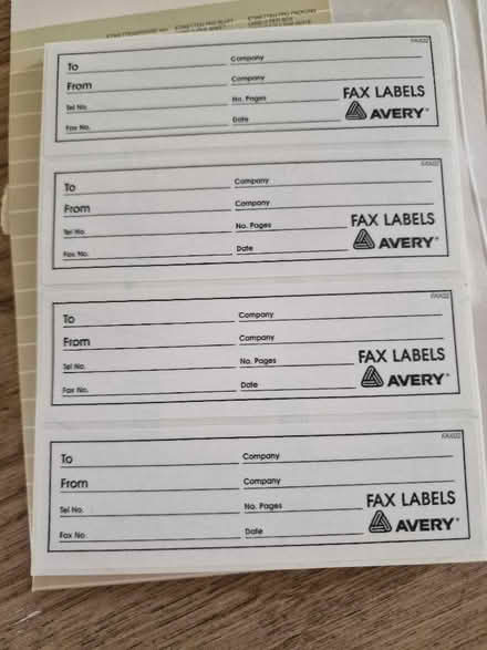 Photo of free Sticky labels (originally for fax) (St Albans AL1) #2
