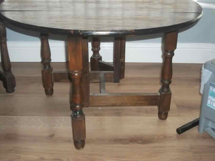 Photo of free Small Wooden Drop Leaf Table (Crewe) #2