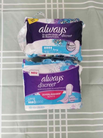 Photo of free Sensitive bladder pads (Mitcham Eastfields CR4) #1