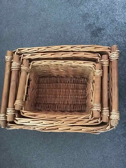 Photo of free Three Wicker Baskets (Havant PO9) #3