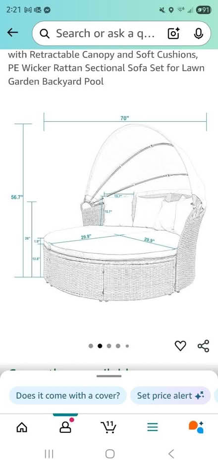 Photo of free Daybed for patio (Ashburn) #2
