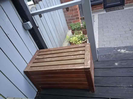 Photo of free Large wooden chest for garden with lid (BT8) #1