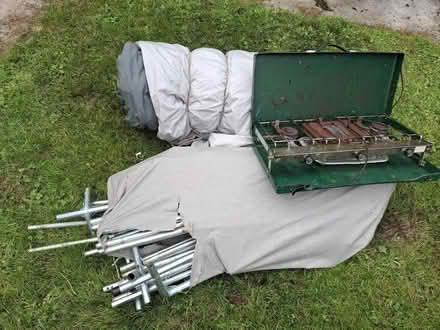 Photo of free Older style large family tent & stove. (Coylton KA6) #2