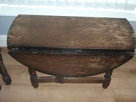 Photo of free Small Wooden Drop Leaf Table (Crewe) #3