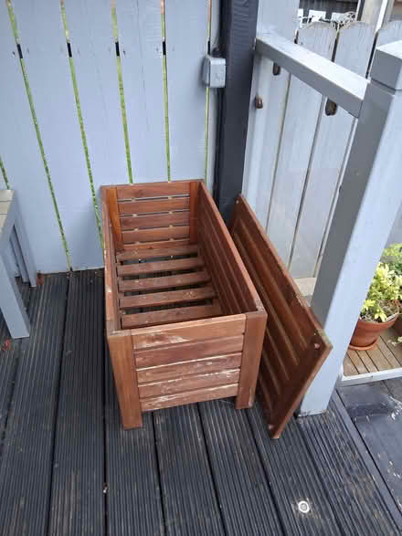 Photo of free Large wooden chest for garden with lid (BT8) #2