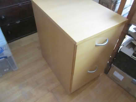 Photo of free double filing cabinet, wood finish (Finchley N12) #1