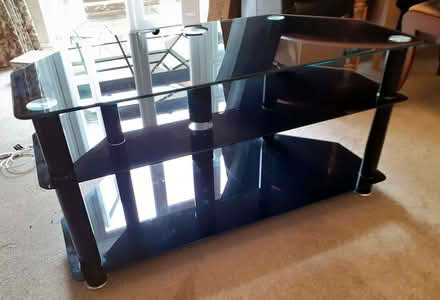 Photo of free Corner TV Stand - Black glass (Whitegrove RG42) #3