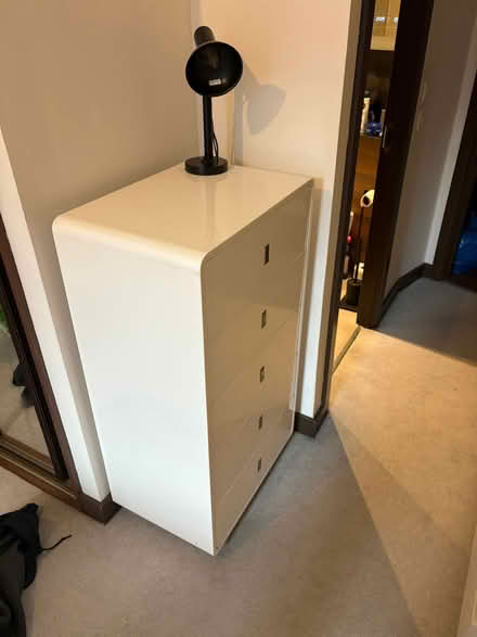 Photo of free White gloss drawers (Fish Island, E3) #2
