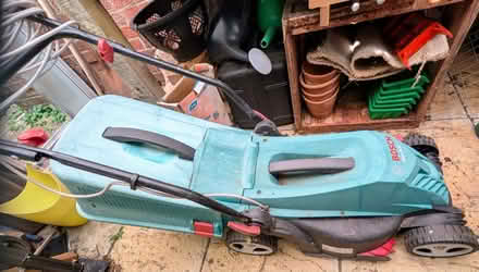 Photo of free Bosch Rotak 34R electric lawnmower (Mildenhall, Suffolk, IP28) #2