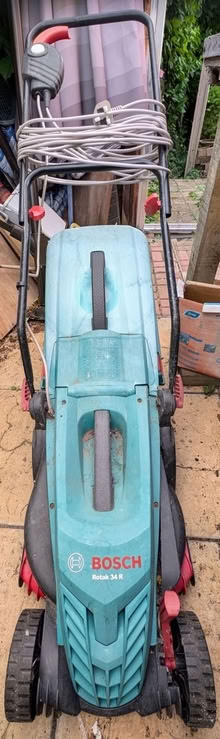 Photo of free Bosch Rotak 34R electric lawnmower (Mildenhall, Suffolk, IP28) #1