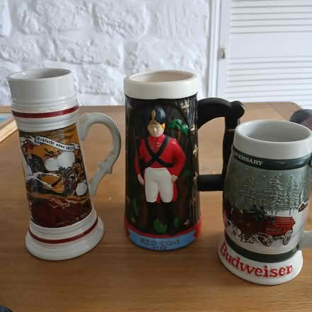 Photo of free Three Beer Steins (no lids) (Bear Flat) #1