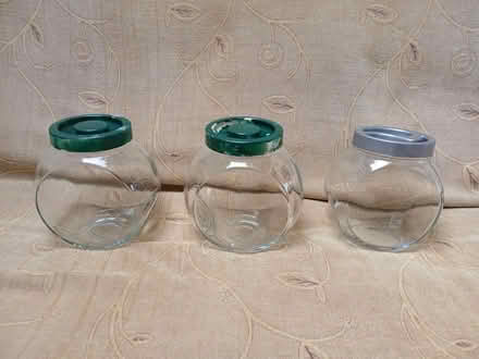 Photo of free Three Glass Storage Jars (Lark Lane Area L17) #1
