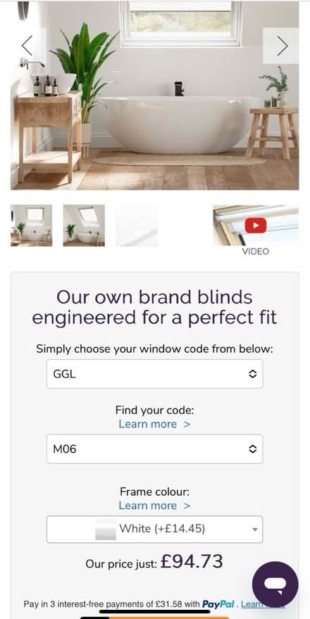 Photo of free Velux Blinds, M06 (W8 7DA) #2