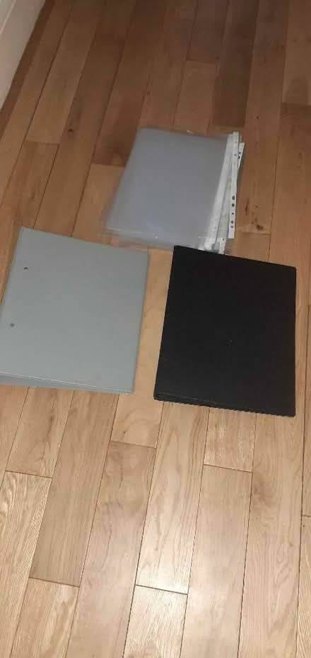 Photo of free X2 A4 ring bind folders & plastic folder sleeves. (Allerton BD15) #1