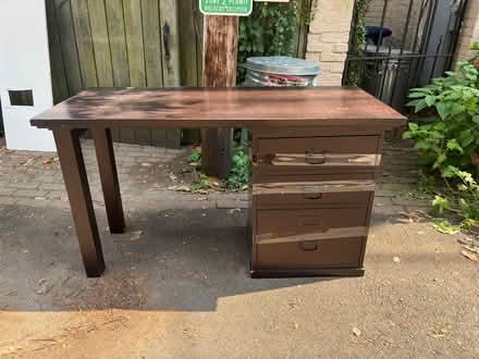 Photo of free Desk with file cabinet (Georgetown) #4