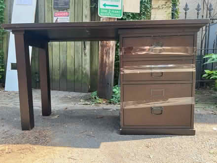 Photo of free Desk with file cabinet (Georgetown) #2