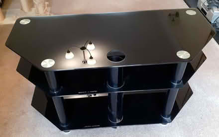 Photo of free Corner TV Stand - Black glass (Whitegrove RG42) #2