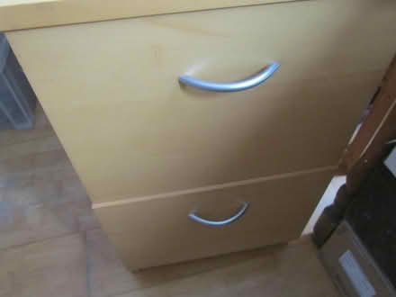 Photo of free double filing cabinet, wood finish (Finchley N12) #4