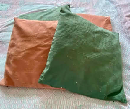 Photo of free Terracotta & Green Cushions (Kentwood RG30) #1