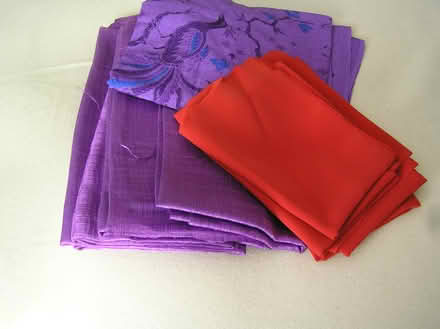Photo of free Pretty purple & red fabric pieces (West Moors) #3