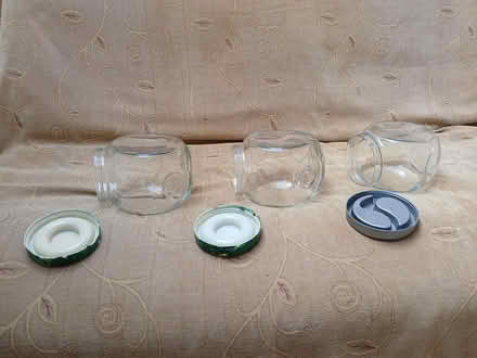 Photo of free Three Glass Storage Jars (Lark Lane Area L17) #2