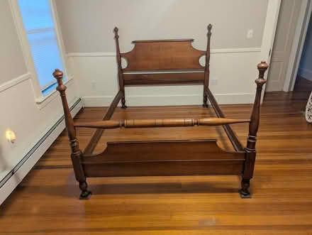 Photo of free Double bed frame w/ matching mirror (Town Center) #2