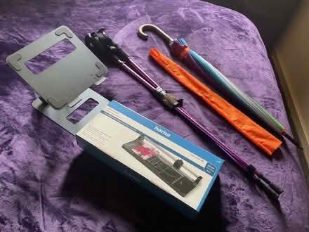 Photo of free One Rainbow brolly/Paper Cutter new/ IPad stand (Astley Bridge BL1) #1