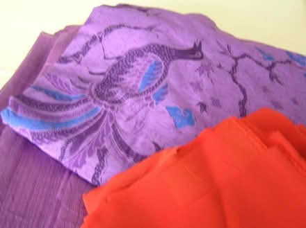 Photo of free Pretty purple & red fabric pieces (West Moors) #1