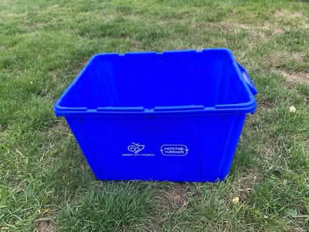 Photo of free Plastic storage or recycling box (DE65) #1