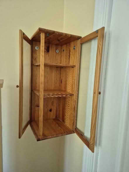 Photo of free Wood/Glass Wall Cupboard (Portishead BS20) #2